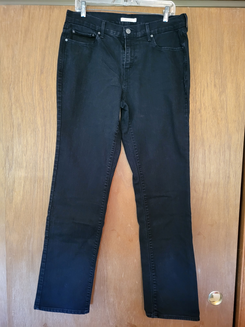 Women's Levi's Black 505 Straight-Leg Jeans, 12L